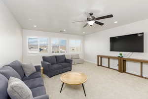 Spacious family room for game tables, video games, movies, you name it!