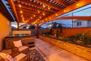 Relax in the hot tub