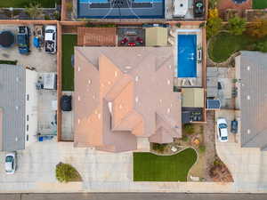 Aerial view of a property
