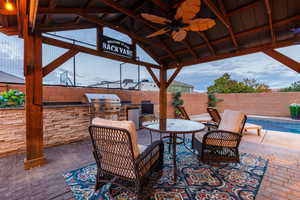 Custom outdoor kitchen for BBQ fun!