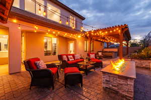 Amazing backyard with so many spaces to relax or entertain