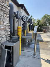 Exterior view of stone siding