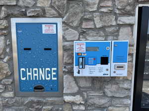 Exterior view of stone siding