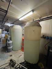 Utility room with a garage