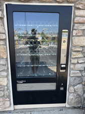 Exterior view of stone siding