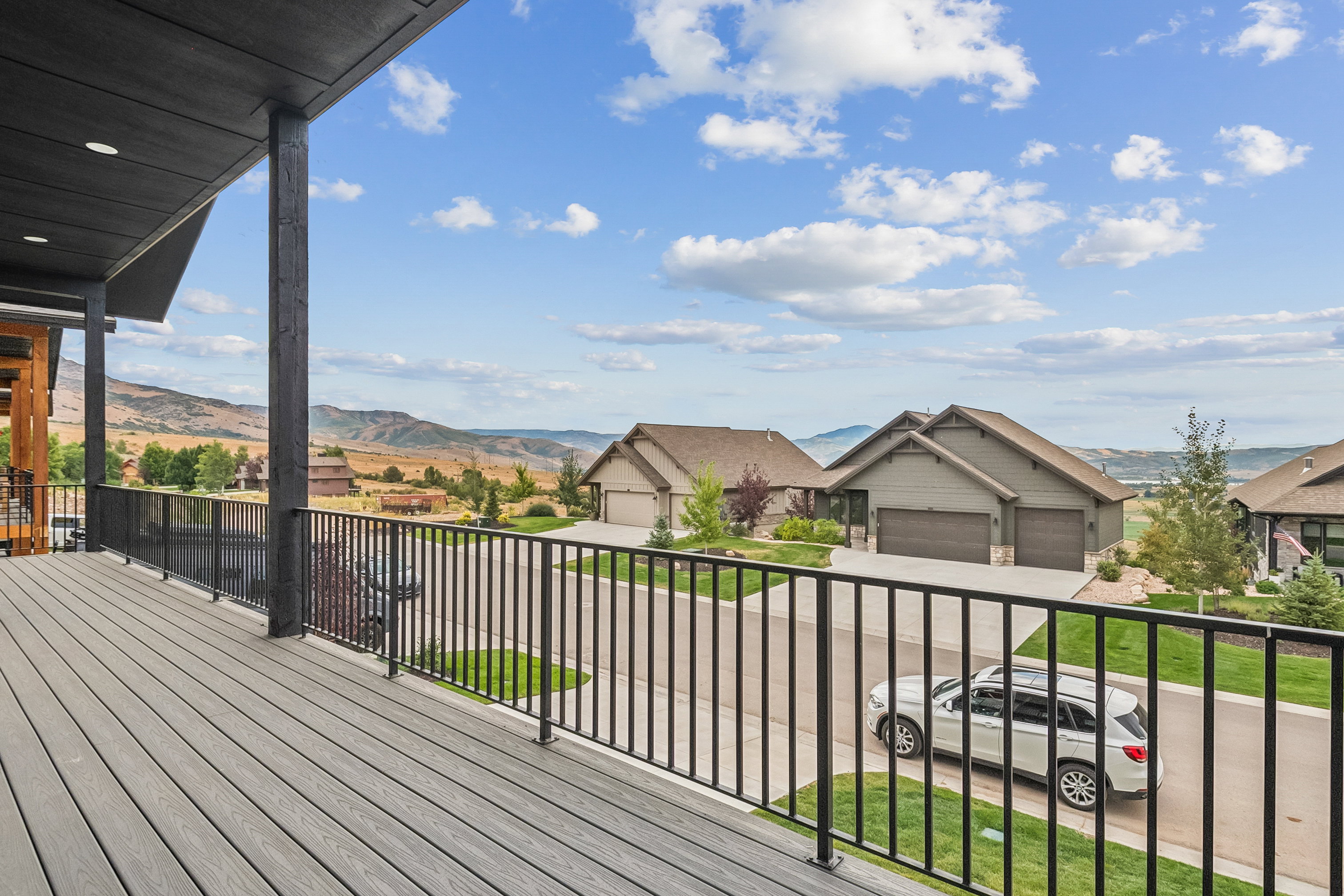 Trex deck from upper family room and primary bedroom #1