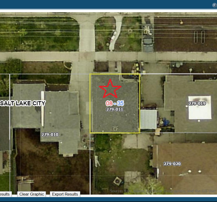 Aerial overview of property's location featuring property boundaries highlighted