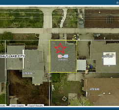 Aerial overview of property's location featuring property boundaries highlighted