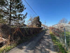 Alley behind property