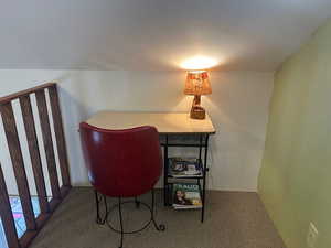 View of carpeted office space