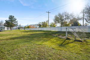View of yard with an area for sports