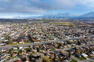 View of property location with nearby suburban area and a mountain backdrop