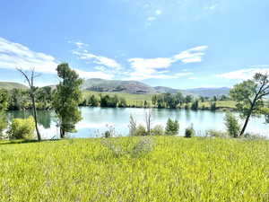 Water view featuring a mountain backdrop