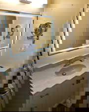 Bathroom featuring vanity