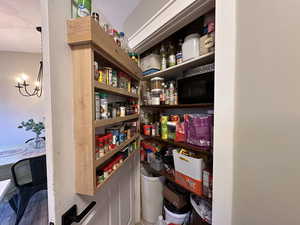 View of storage area