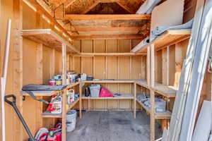 View of storage area