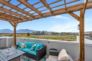Stunning view of Oquirrh mountains for perfect sunset views straight from your rooftop!