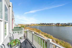 Stunning view of the Oquirrh Lake from the primary balcony