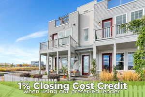 Modern home with stucco siding and a balcony