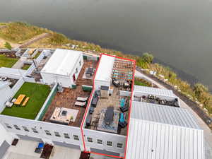 Awesome view of close proximity to Oquirrh lake, and spacious rooftop terrace