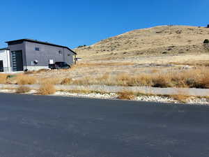 View of asphalt road with a mountain view