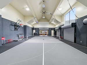 View of basketball court