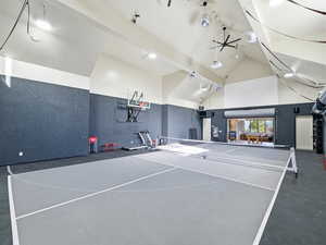 View of basketball court