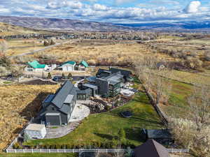Bird's eye view of mountains