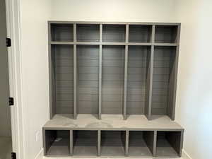 Mudroom with baseboards