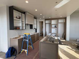 Kitchen featuring recessed lighting