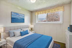 Bedroom with baseboards