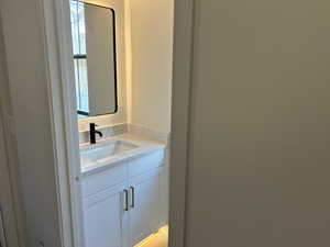 Half bath featuring vanity