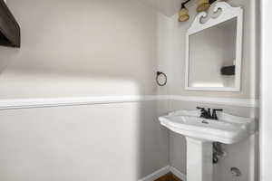 Bathroom with baseboards