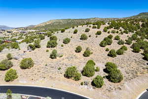 Mountain view with a desert landscape and rural landscape