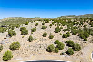 Mountain view with rural landscape