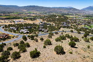 Bird's eye view of a mountain backdrop