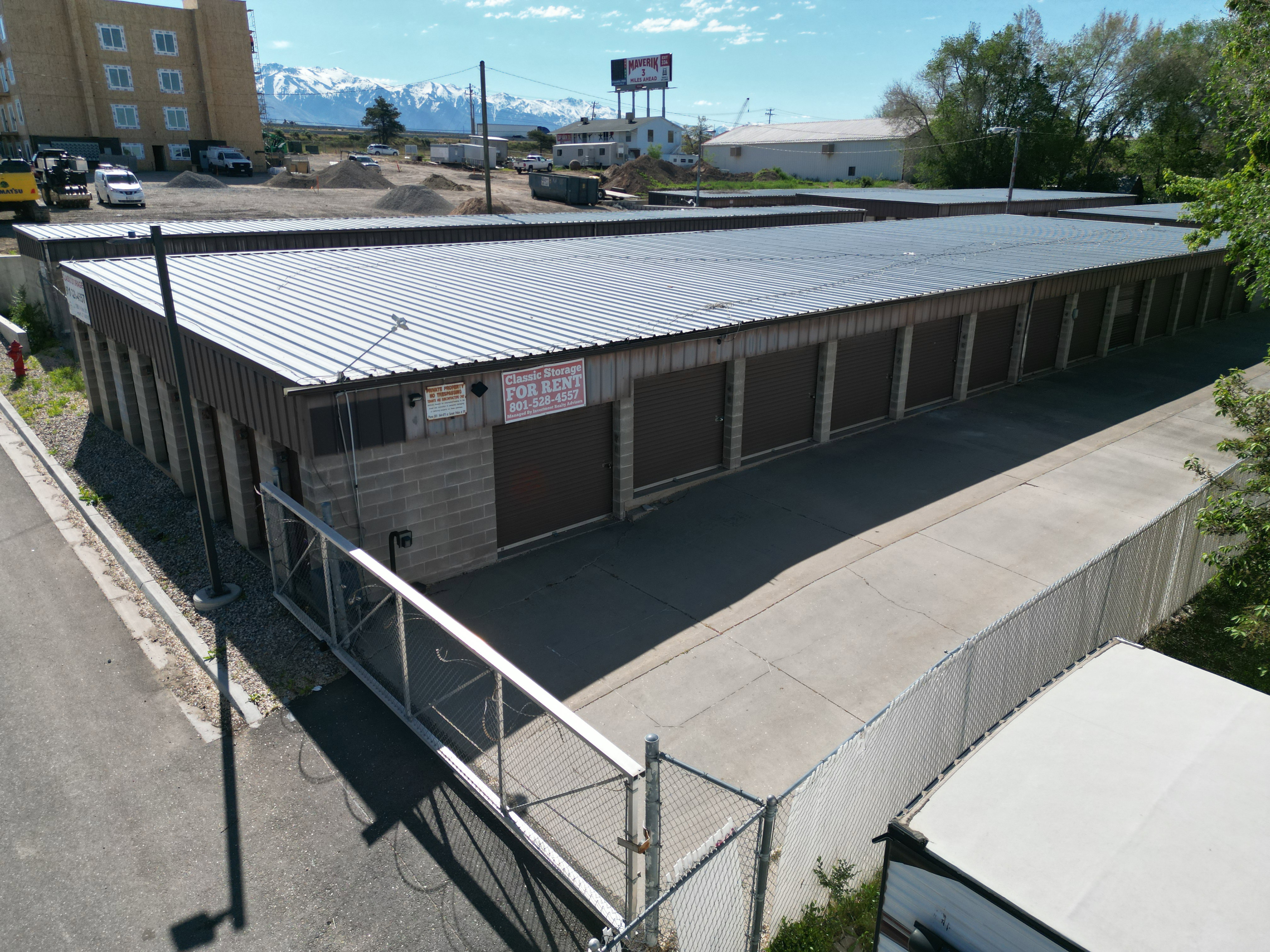 View of building exterior with a mountain view