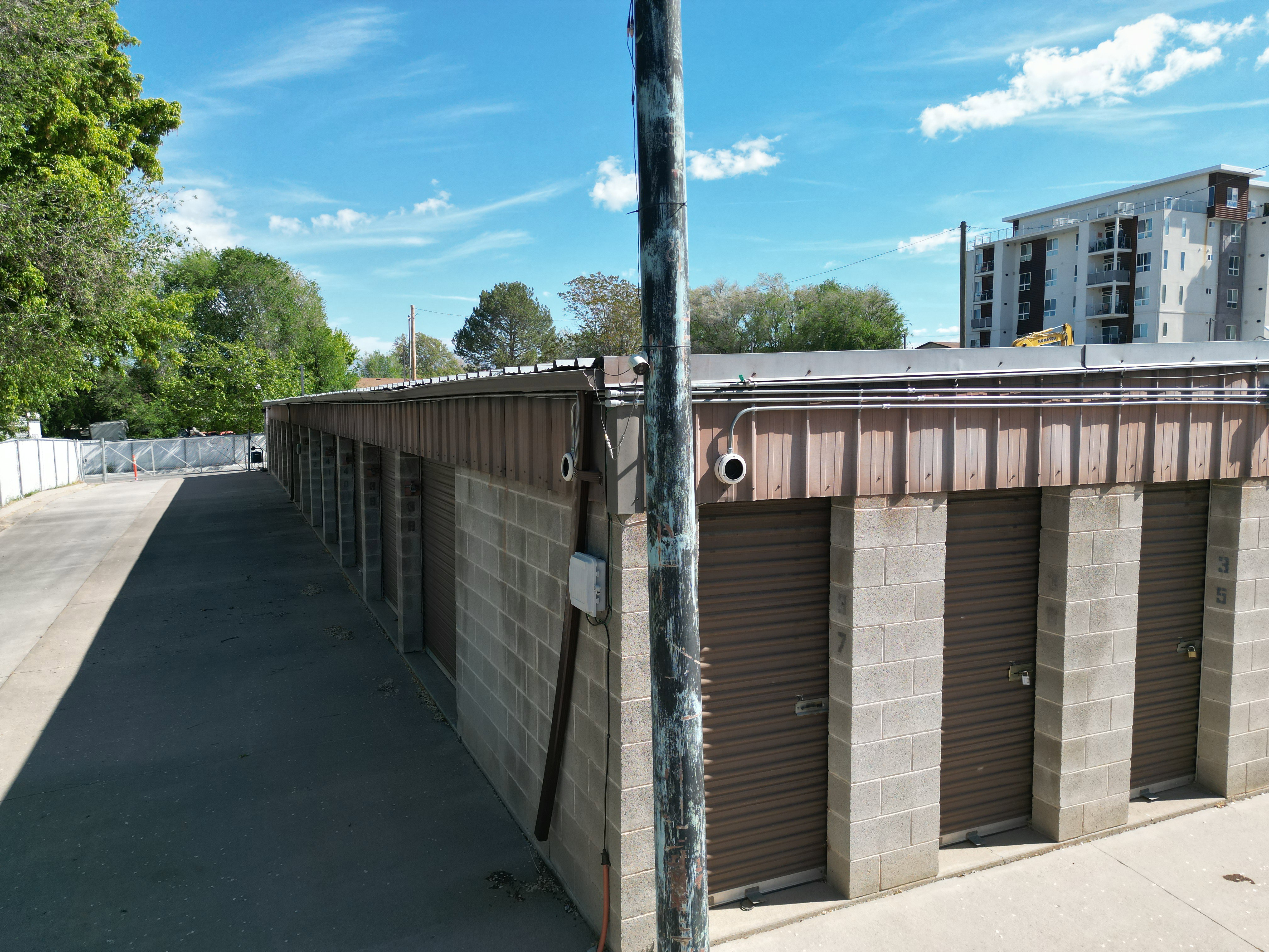 Garage with a gate