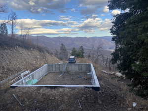 View of mountain background