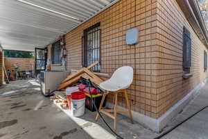 Covered Patio in the back of the house