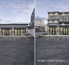 View of uncovered parking lot