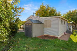 View of outbuilding