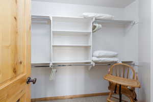 View of spacious closet