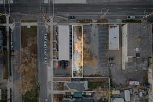 Aerial overview of property's location with property boundaries highlighted