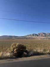 Mountain view with rural landscape