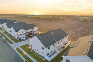 Aerial view of residential area