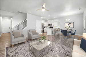 Great Room Virtually Staged