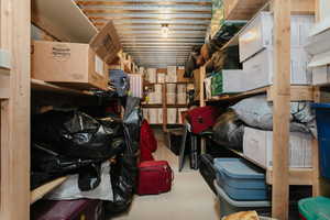 View of storage room