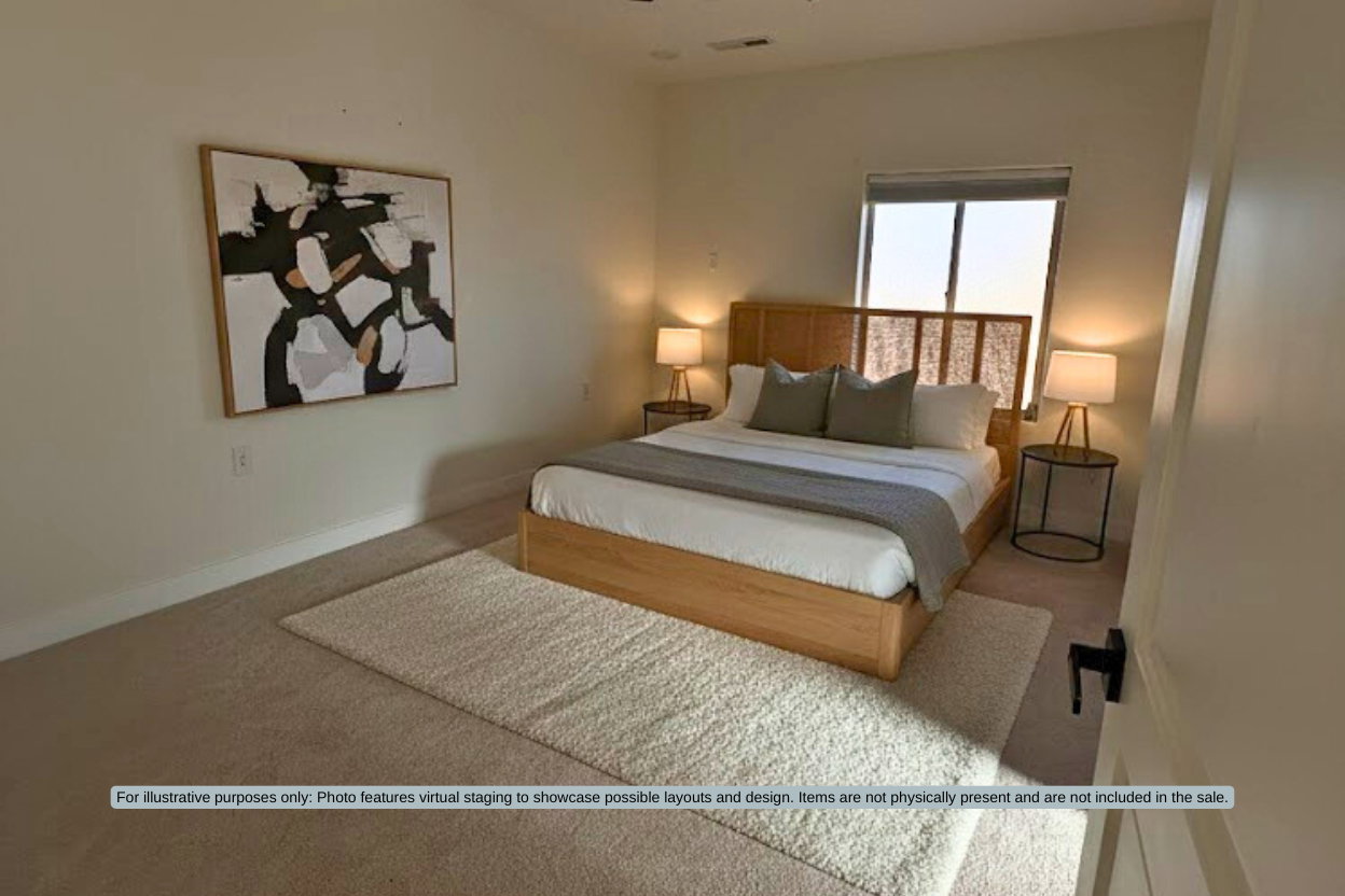 For illustrative purposes only: Photo features virtual staging to showcase possible layouts and design. Items are not physically present and are not included in the sale.