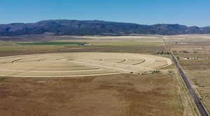 Mountain view with rural landscape